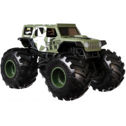 GJG71 HOT WHEELS AUTO MONSTER TRUCK ARMY JEEP