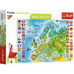 15558 PUZZLE TREFL MAPA EUROPY 160 EL