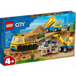 60391 LEGO CITY CIĘŻARÓWKI I KOPARKA Z KULĄ WYBURZENIOWĄ
