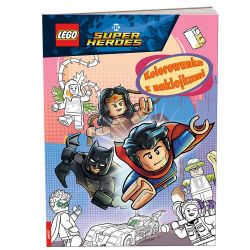 342111 LEGO SUPER HEROES JL KOLOROWANKA Z NAKLEJKAMI