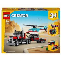 31146 LEGO CREATOR 3W1 CIĘŻARÓWKA Z PLATFORMĄ I HELIKOPTEREM