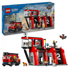 60414 LEGO CITY REMIZA STRAŻACKA Z WOZEM STRAŻACKIM
